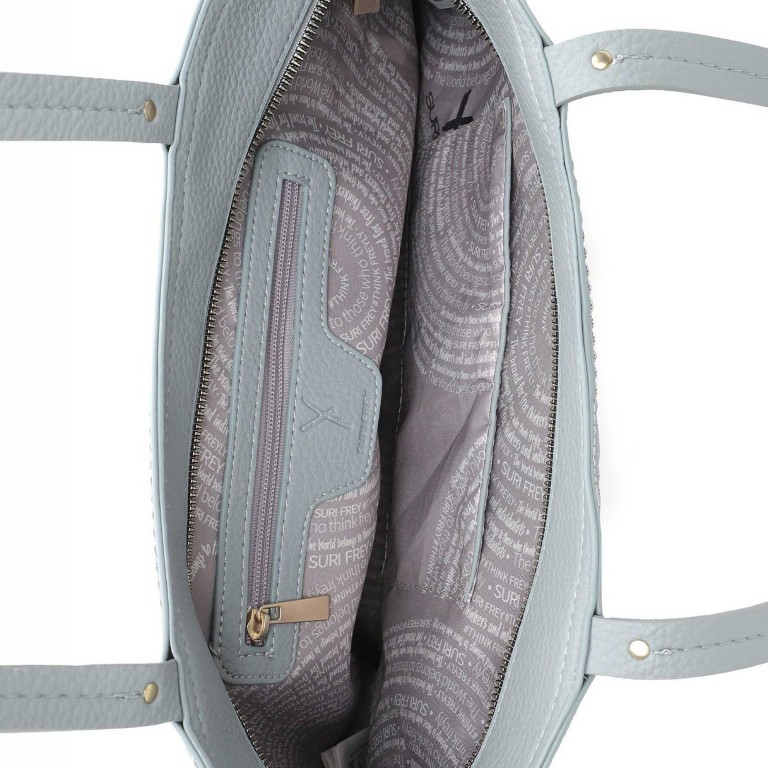 Shopper Ginny 14195, Farbe: blau/petrol, taupe/khaki, Marke: Suri Frey, Abmessungen in cm: 47x30x14, Bild 7 von 8