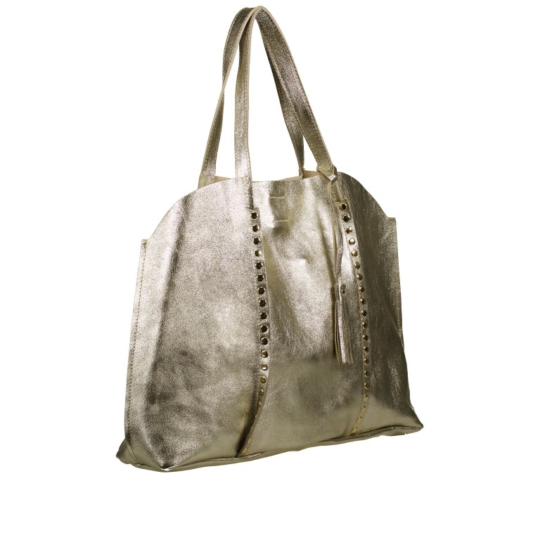 Tasche Metallic, Farbe: metallic, Marke: Hausfelder Manufaktur, Abmessungen in cm: 45x35x11, Bild 2 von 5