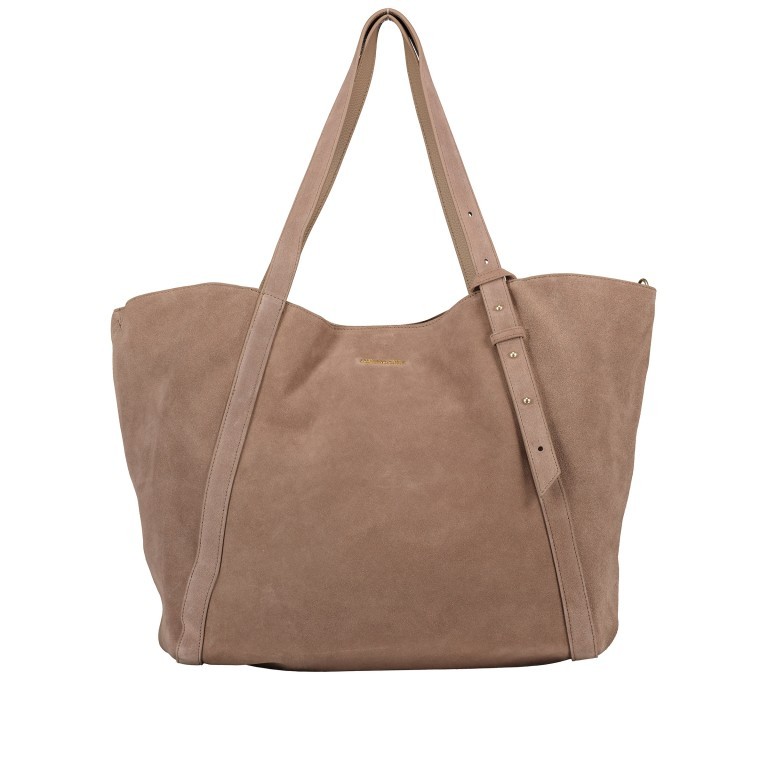 Shopper Pretty Wonder Suede L variabel in der Form, Farbe: grau, taupe/khaki, Marke: Hey Marly, Abmessungen in cm: 58x43x20, Bild 2 von 6