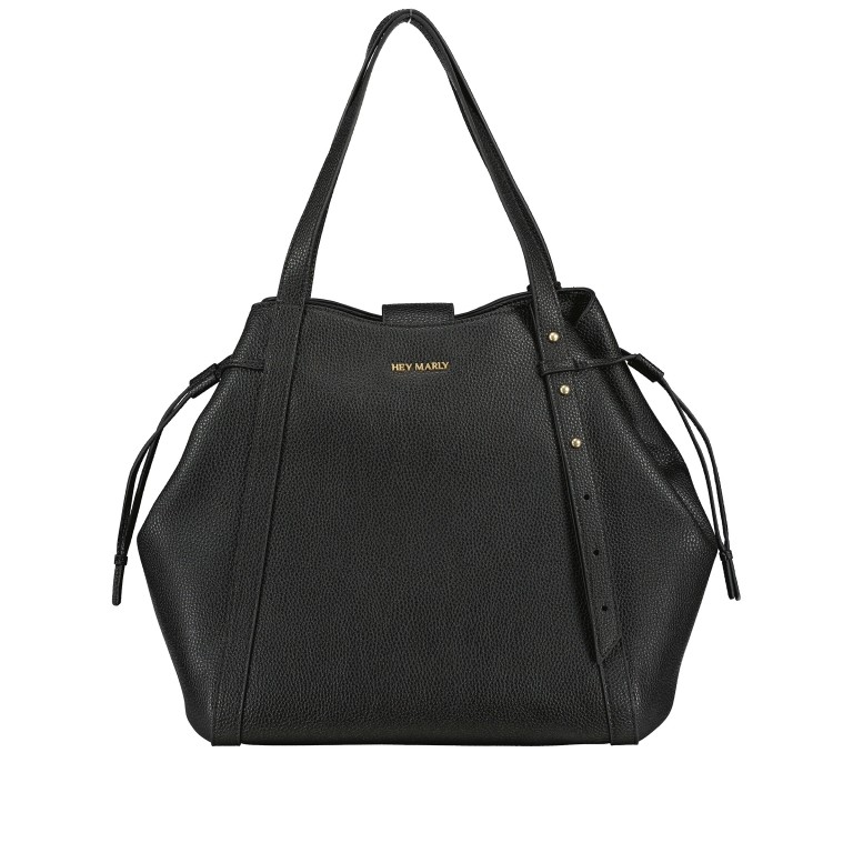 Shopper Pretty Wonder M variabel in der Form, Farbe: schwarz, cognac, beige, Marke: Hey Marly, Abmessungen in cm: 50x31x10, Bild 4 von 6