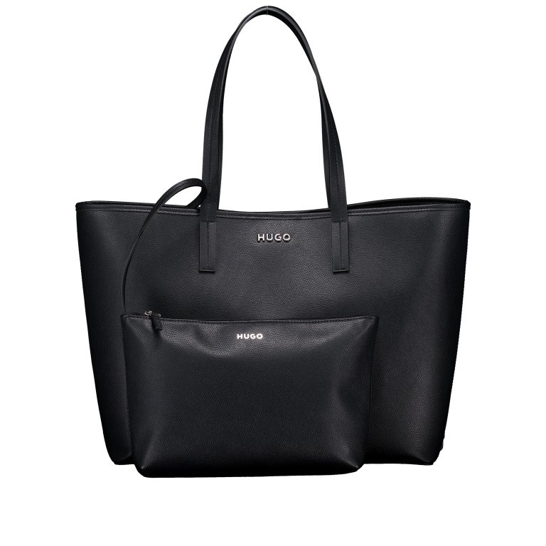 Shopper Chris variabel in der Form, Farbe: schwarz, beige, Marke: HUGO, Abmessungen in cm: 40x31.5x17.5, Bild 1 von 5