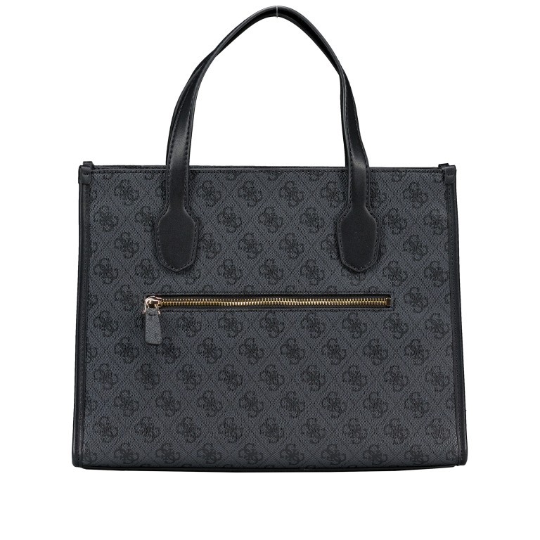 Handtasche Izzy, Farbe: anthrazit, cognac, Marke: Guess, Abmessungen in cm: 33.5x26.5x13, Bild 3 von 7