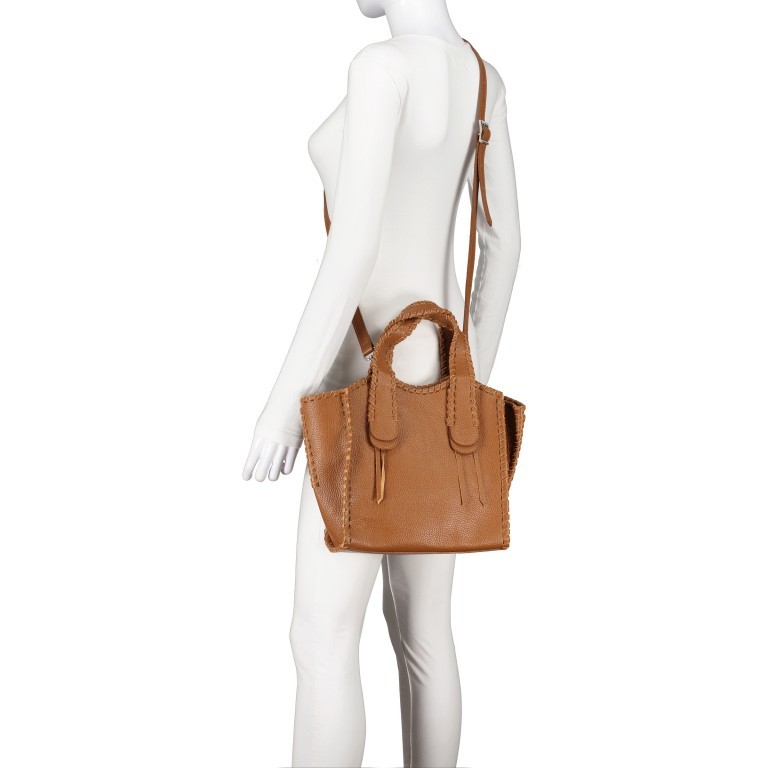 Handtasche mit herausnehmbarer Tasche, Marke: Hausfelder Manufaktur, Abmessungen in cm: 26x26x12, Bild 6 von 8