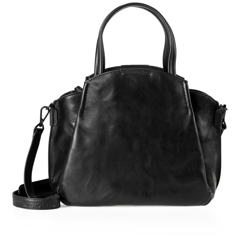 Handtasche Grandma's Luxury Club Mrs. Chiffon Pie, Farbe: schwarz, grau, blau/petrol, cognac, beige, Marke: Aunts & Uncles, Abmessungen in cm: 33x25x12.5, Bild 1 von 11