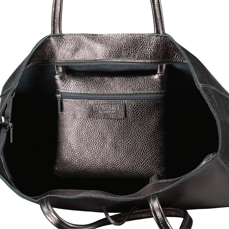 Shopper Metallic, Marke: Hausfelder Manufaktur, Abmessungen in cm: 37x29.5x11.5, Bild 5 von 5