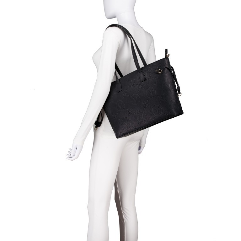 Shopper Samba Relove Recycle, Farbe: schwarz, beige, Marke: Valentino Bags, Abmessungen in cm: 35x27x10, Bild 4 von 7