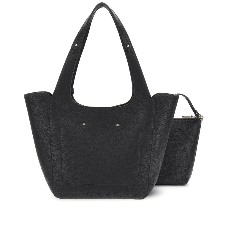 Shopper Helina mit herausnehmbarer Tasche, Farbe: schwarz, beige, Marke: Guess, Abmessungen in cm: 25.5x29x12, Bild 3 von 7