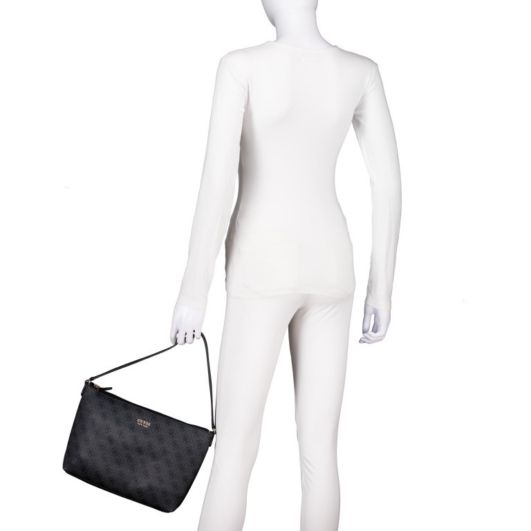 Shopper Brenton 4G-Logo Bag in Bag, Farbe: anthrazit, cognac, Marke: Guess, Abmessungen in cm: 36x28x13, Bild 3 von 7