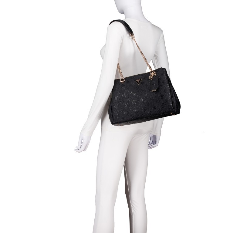 Shopper Cresidia, Farbe: schwarz, beige, Marke: Guess, Abmessungen in cm: 33.5x24x11, Bild 4 von 5