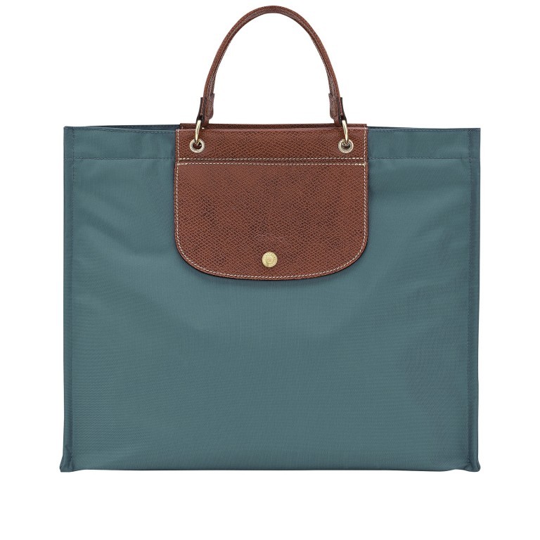 Tasche Cabas du Marché L, Farbe: blau/petrol, grün/oliv, orange, Marke: Longchamp, Abmessungen in cm: 39x33x14, Bild 1 von 1