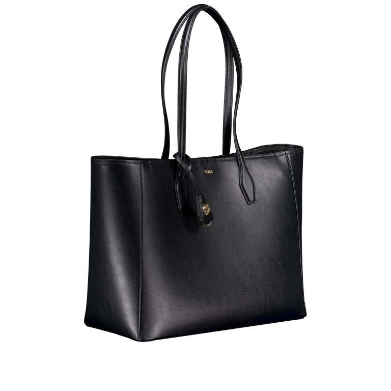 Shopper Numah Tote mit Schlüsselanhänger, Farbe: schwarz, beige, Marke: BOSS, Abmessungen in cm: 39x31x16, Bild 2 von 5
