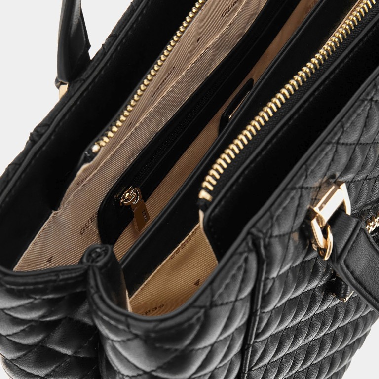 Shopper Everlee, Farbe: schwarz, weiß, Marke: Guess, Abmessungen in cm: 33x26x9.5, Bild 5 von 6