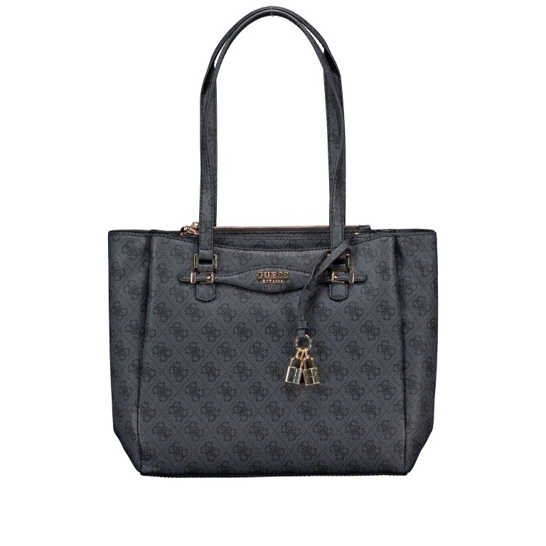 Shopper Katya 4G-Logo, Farbe: anthrazit, braun, Marke: Guess, Abmessungen in cm: 30x27x12, Bild 1 von 5