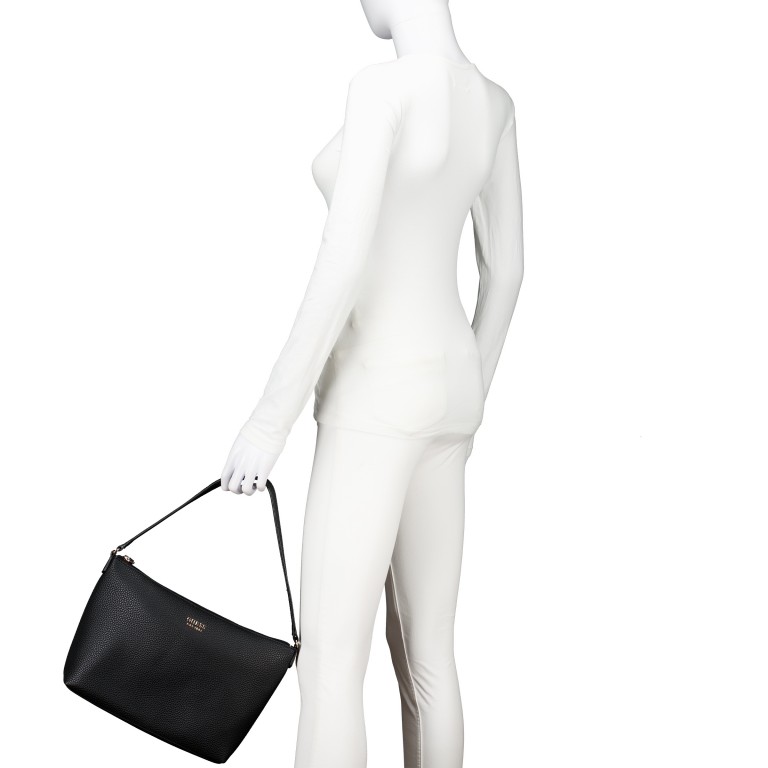 Shopper Bag in Bag, Farbe: schwarz, taupe/khaki, Marke: Guess, Abmessungen in cm: 36x27x12.5, Bild 4 von 8