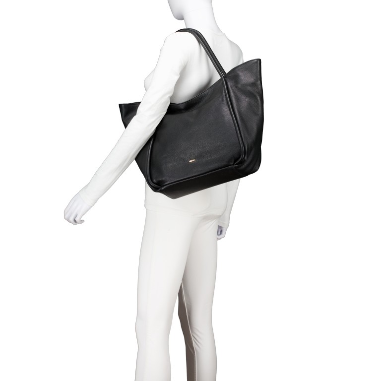Shopper Dalia Willow L, Farbe: schwarz, taupe/khaki, Marke: Abro, Abmessungen in cm: 50x29x15, Bild 5 von 6