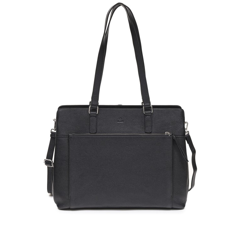 Shopper Bergamo Lucca mit Laptopfach 13 Zoll, Farbe: schwarz, braun, Marke: Adax, Abmessungen in cm: 37.5x29.5x13.5, Bild 1 von 8