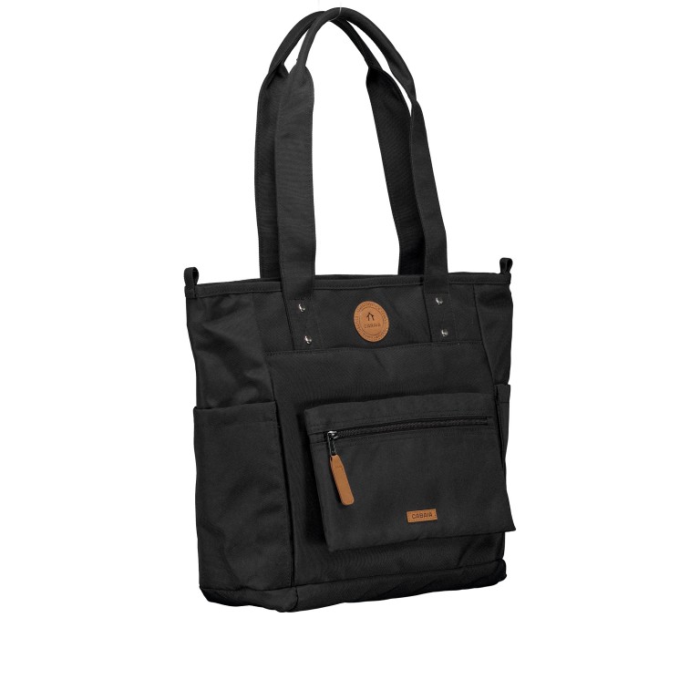 Shopper Tote Bag Medium, Farbe: schwarz, blau/petrol, rosa/pink, Marke: Cabaia, Abmessungen in cm: 34.5x36x15, Bild 2 von 5