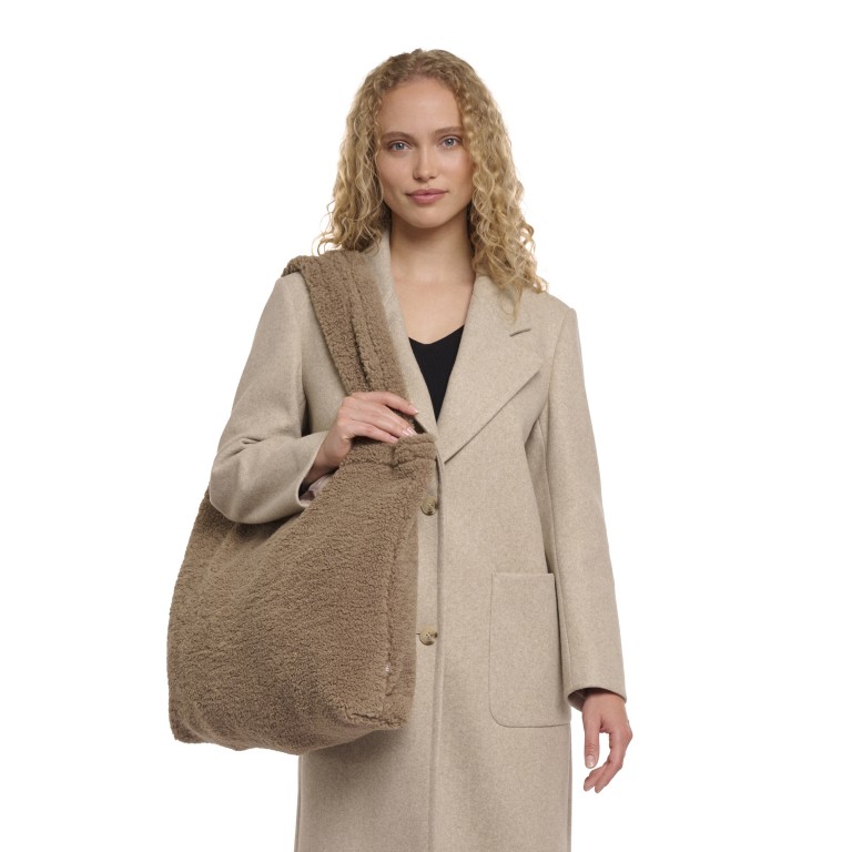 Shopper Akiko, Farbe: braun, beige, Marke: Rino & Pelle, Abmessungen in cm: 57x37x10, Bild 5 von 8