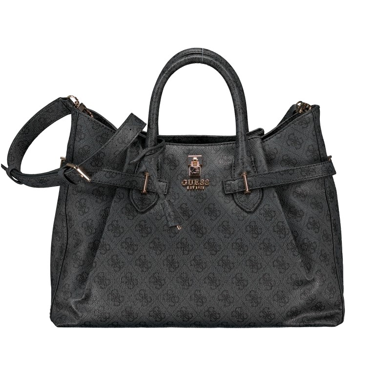 Handtasche Yesba 4G-Logo, Farbe: anthrazit, braun, Marke: Guess, Abmessungen in cm: 38x29.5x12, Bild 1 von 7