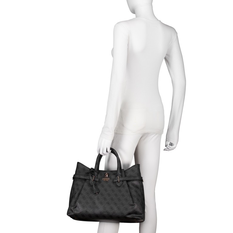 Handtasche Yesba 4G-Logo Latte, Farbe: braun, Marke: Guess, EAN: 0198659028015, Abmessungen in cm: 38x29.5x12, Bild 4 von 7