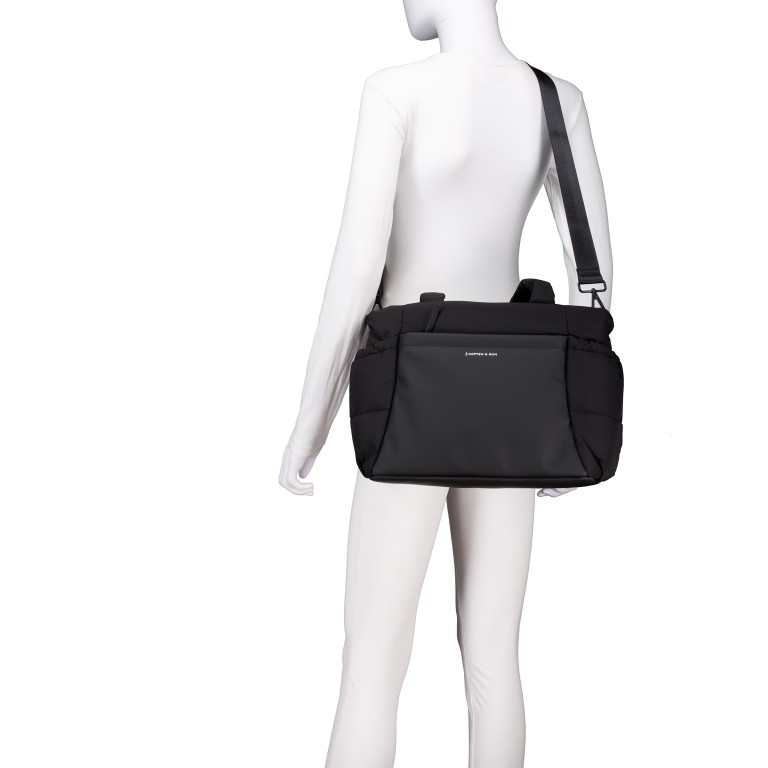 Shopper Hellvi Cloud M, Farbe: schwarz, beige, Marke: Kapten & Son, Abmessungen in cm: 41.5x29x11.5, Bild 7 von 13