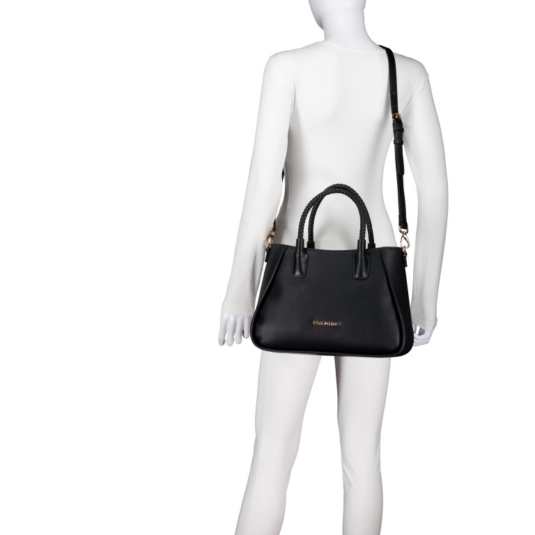 Handtasche Eris Relove Recycle, Farbe: schwarz, beige, Marke: Valentino Bags, Abmessungen in cm: 34.5x24x12, Bild 6 von 7