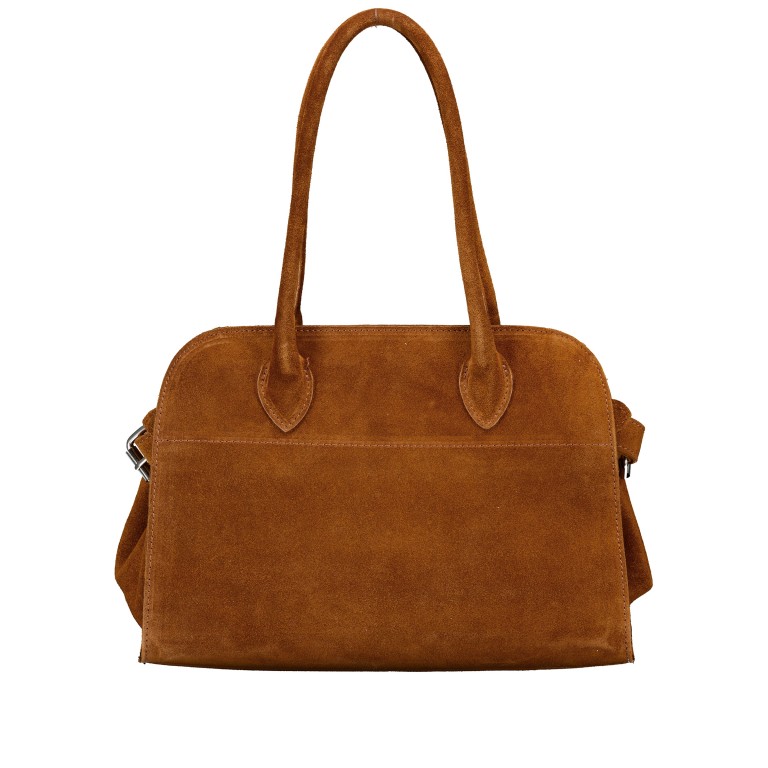 Tasche Velours, Farbe: grau, braun, taupe/khaki, grün/oliv, Marke: Hausfelder Manufaktur, Abmessungen in cm: 32x22x17.5, Bild 3 von 7