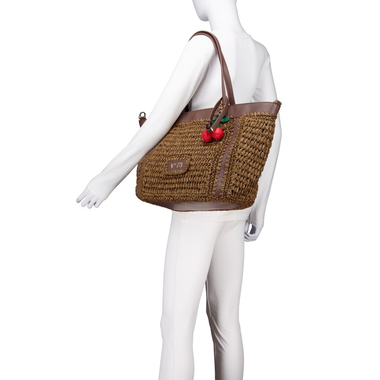 Shopper Alisya Off White, Farbe: beige, Marke: V°73, EAN: 8051941024671, Abmessungen in cm: 35x30x17.5, Bild 4 von 7