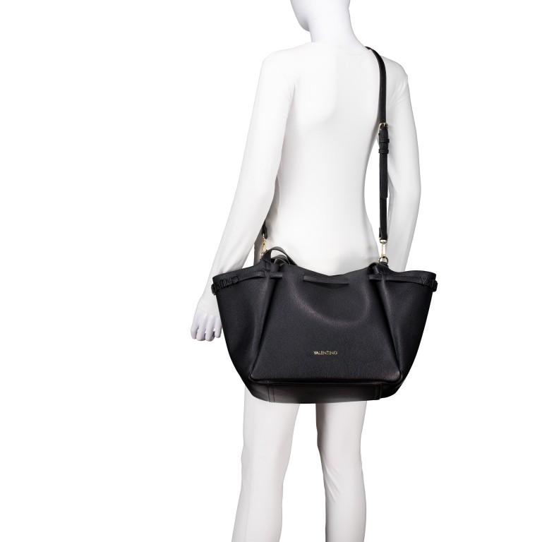 Shopper Medea mit herausnehmbarer Tasche, Farbe: schwarz, weiß, Marke: Valentino Bags, Abmessungen in cm: 33x27.5x17.5, Bild 6 von 9
