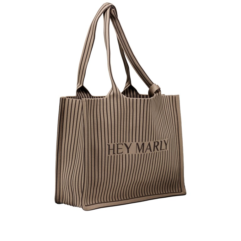 Shopper Casual Signature Bag mit herausnehmbarem Etui, Farbe: braun, beige, Marke: Hey Marly, Abmessungen in cm: 42x32x14, Bild 3 von 6