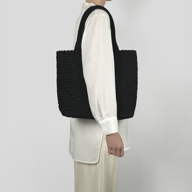 Handtasche Aki mit herausnehmbarem Etui Nachtblau, Farbe: blau/petrol, Marke: blingberlin, Abmessungen in cm: 31x32.5x12.5, Bild 8 von 10