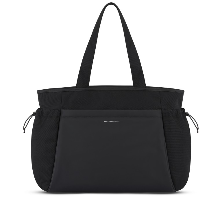 Shopper Hellvi Pro mit Laptopfach 16 Zoll, Farbe: schwarz, rot/weinrot, Marke: Kapten & Son, Abmessungen in cm: 50x36x17.5, Bild 1 von 10