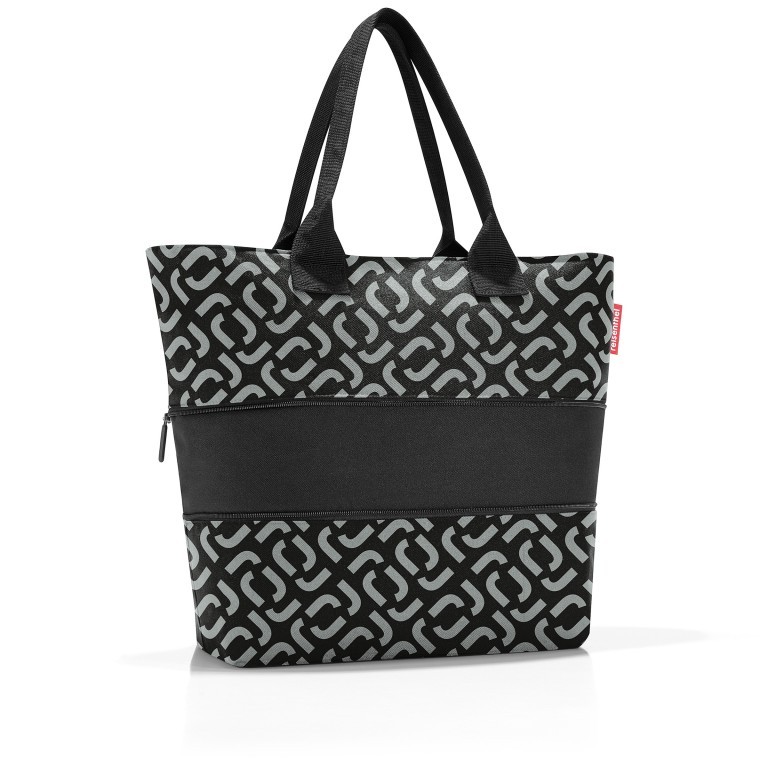 Shopper E1 erweiterbar, Farbe: schwarz, anthrazit, grau, blau/petrol, braun, taupe/khaki, grün/oliv, rot/weinrot, orange, beige, weiß, bunt, Marke: Reisenthel, Abmessungen in cm: 50x26.5x15.5, Bild 2 von 3