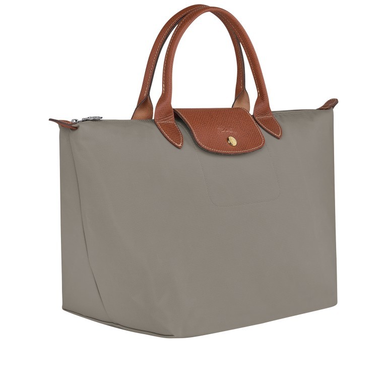Handtasche Le Pliage Handtasche M Grau, Farbe: grau, Marke: Longchamp, EAN: 3597922208944, Abmessungen in cm: 30x28x20, Bild 2 von 4