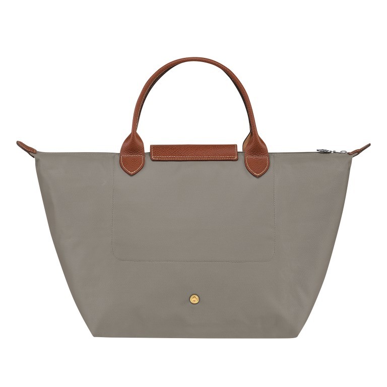 Handtasche Le Pliage Handtasche M, Farbe: schwarz, grau, blau/petrol, cognac, taupe/khaki, rot/weinrot, orange, beige, Marke: Longchamp, Abmessungen in cm: 30x28x20, Bild 3 von 4