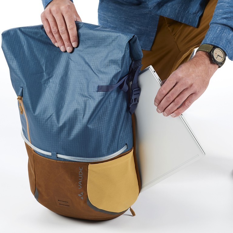 Rucksack / Fahrradtasche City CityGo Bike 23 Linen, Farbe: beige, Marke: Vaude, EAN: 4062218498921, Abmessungen in cm: 34x51x20, Bild 6 von 9