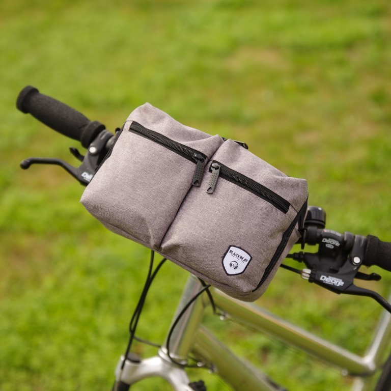 Fahrradtasche FU63-1002 für Lenkerbefestigung Anthracite, Farbe: grau, Marke: Blackbeat, EAN: 8720088706718, Abmessungen in cm: 24x16x9, Bild 13 von 13