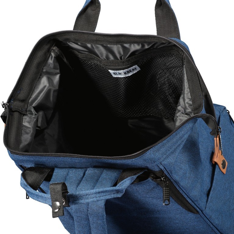 Fahrradtasche Rucksack mit Gepäckträgerbefestigung Shadow Blue, Farbe: blau/petrol, Marke: Blackbeat, EAN: 8720088706985, Abmessungen in cm: 25x35x15, Bild 6 von 9
