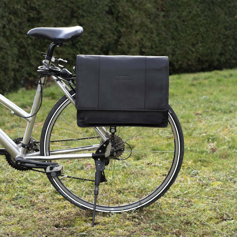 Fahrradtasche Gent Black, Farbe: schwarz, Marke: The Chesterfield Brand, EAN: 8719241064338, Abmessungen in cm: 40x30x11, Bild 7 von 11