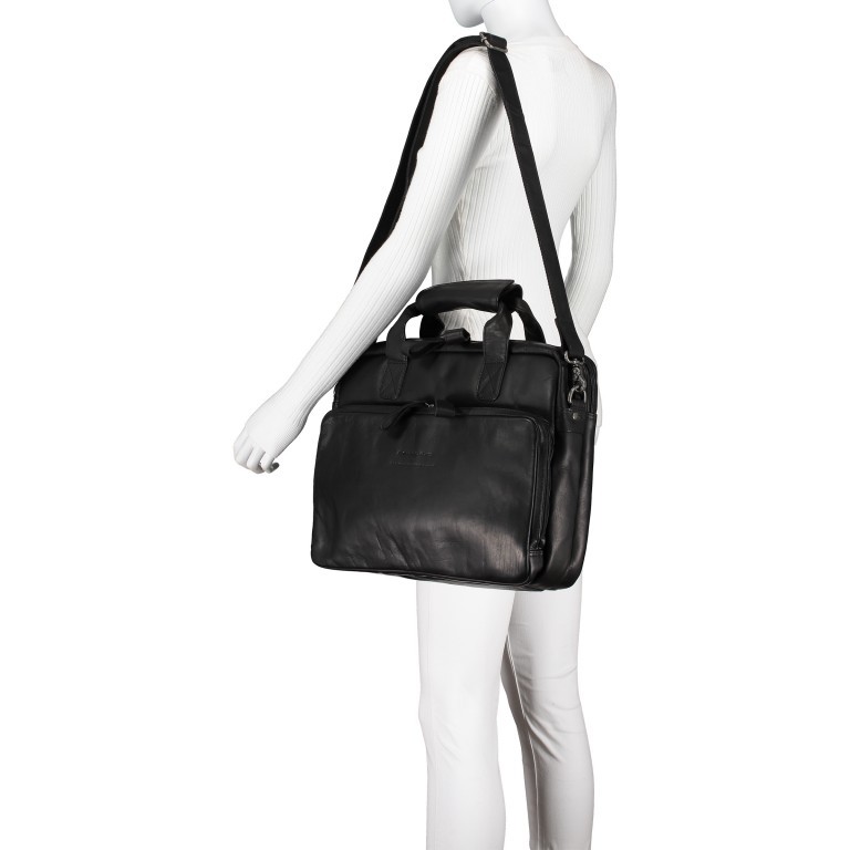 Fahrradtasche Geneva Brown, Farbe: braun, Marke: The Chesterfield Brand, EAN: 8719241064413, Abmessungen in cm: 40x30x14, Bild 5 von 12