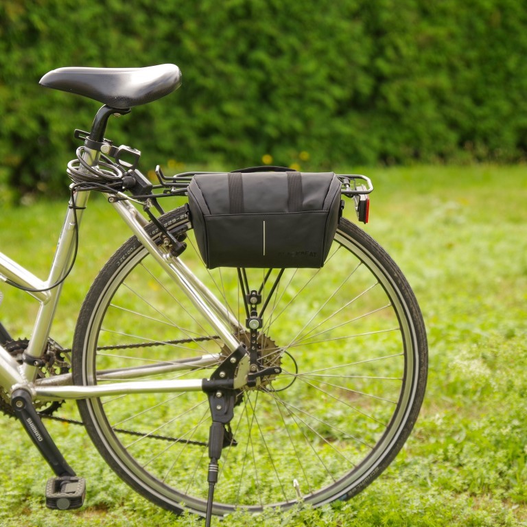 Fahrradtasche mit Lenkerbefestigung Rot, Farbe: rot/weinrot, Marke: Blackbeat, EAN: 8720088707029, Abmessungen in cm: 28x16x10, Bild 11 von 12