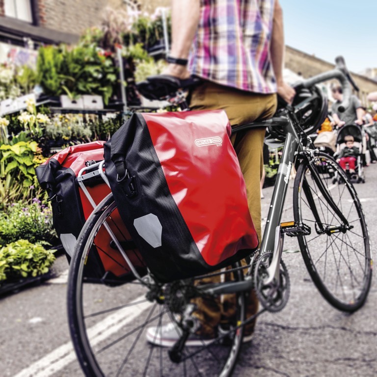 Fahrradtasche Back-Roller City Hinterradtasche Paar Volumen 2x 20 Liter Red-Black, Farbe: rot/weinrot, Marke: Ortlieb, EAN: 4013051021722, Bild 6 von 10
