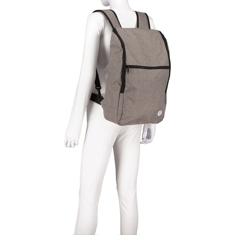 Fahrradtasche / Rucksack für Gepäckträgerbefestigung Grau, Farbe: grau, Marke: Blackbeat, EAN: 4066727000149, Abmessungen in cm: 28x45x11, Bild 5 von 8