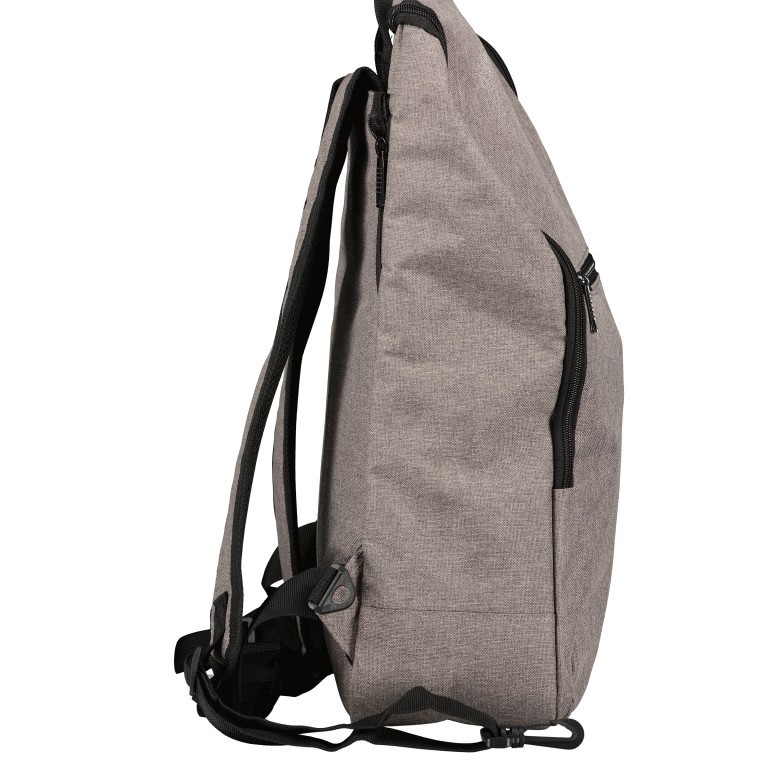 Fahrradtasche / Rucksack für Gepäckträgerbefestigung Grau, Farbe: grau, Marke: Blackbeat, EAN: 4066727000149, Abmessungen in cm: 28x45x11, Bild 8 von 8