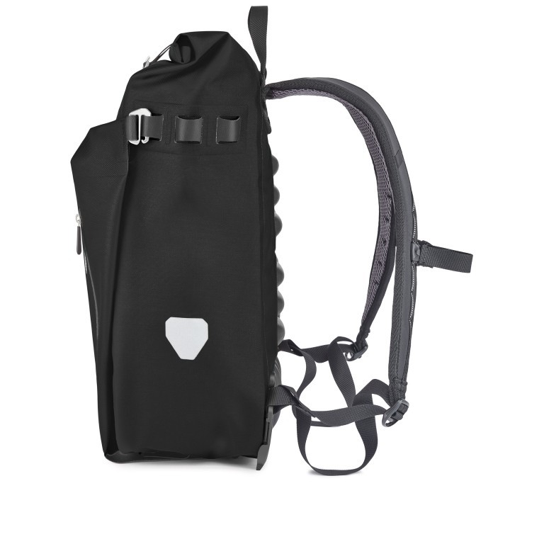 Fahrradtasche / Rucksack Vario Volumen 20 Liter, Farbe: schwarz, blau/petrol, taupe/khaki, rot/weinrot, Marke: Ortlieb, Abmessungen in cm: 31x45x18, Bild 3 von 8