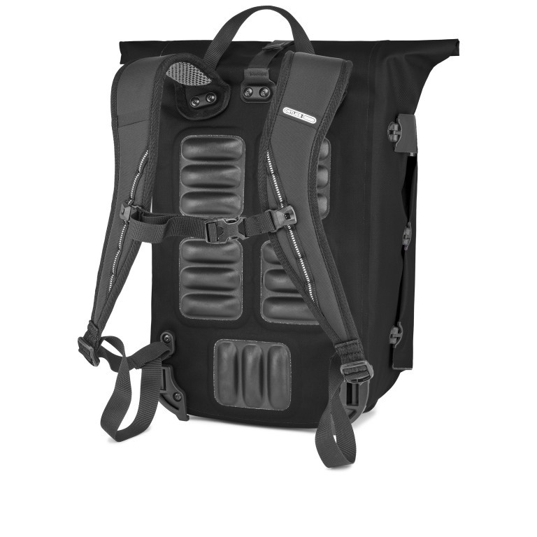 Fahrradtasche / Rucksack Vario Volumen 20 Liter, Farbe: schwarz, blau/petrol, taupe/khaki, rot/weinrot, Marke: Ortlieb, Abmessungen in cm: 31x45x18, Bild 4 von 8