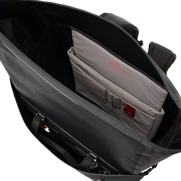 Fahrradtasche / Rucksack Aqua Transformer 2in1 Volumen 26 Liter, Farbe: schwarz, gelb, Marke: Vaude, Abmessungen in cm: 34x50x20, Bild 9 von 10