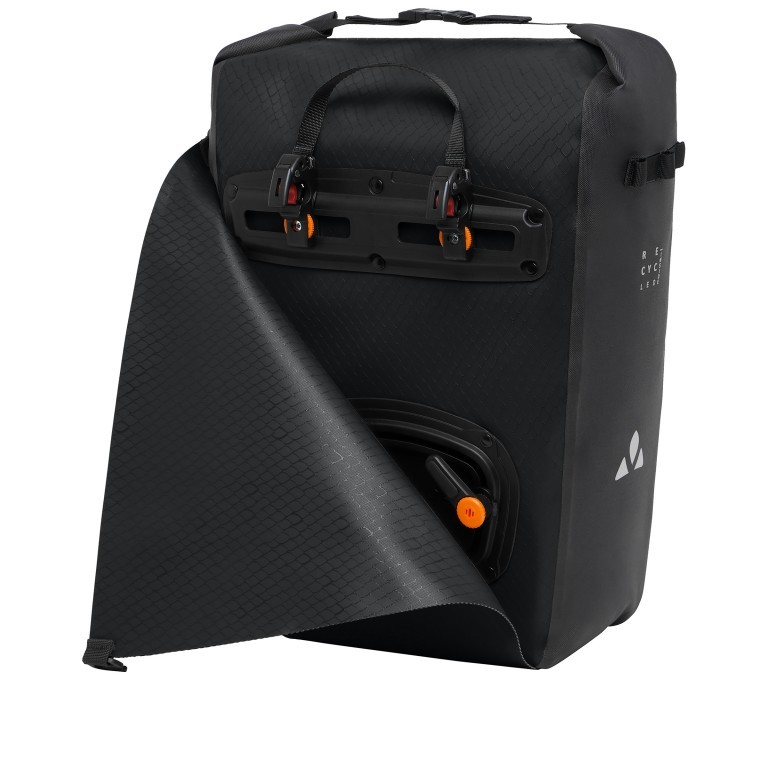 Fahrradtasche / Rucksack Aqua Transformer 2in1 Volumen 26 Liter, Farbe: schwarz, gelb, Marke: Vaude, Abmessungen in cm: 34x50x20, Bild 5 von 10
