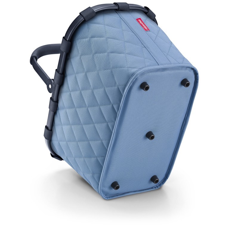 Einkaufskorb Carrybag Rhombus, Farbe: schwarz, blau/petrol, cognac, grün/oliv, Marke: Reisenthel, Abmessungen in cm: 48x29x28, Bild 4 von 4