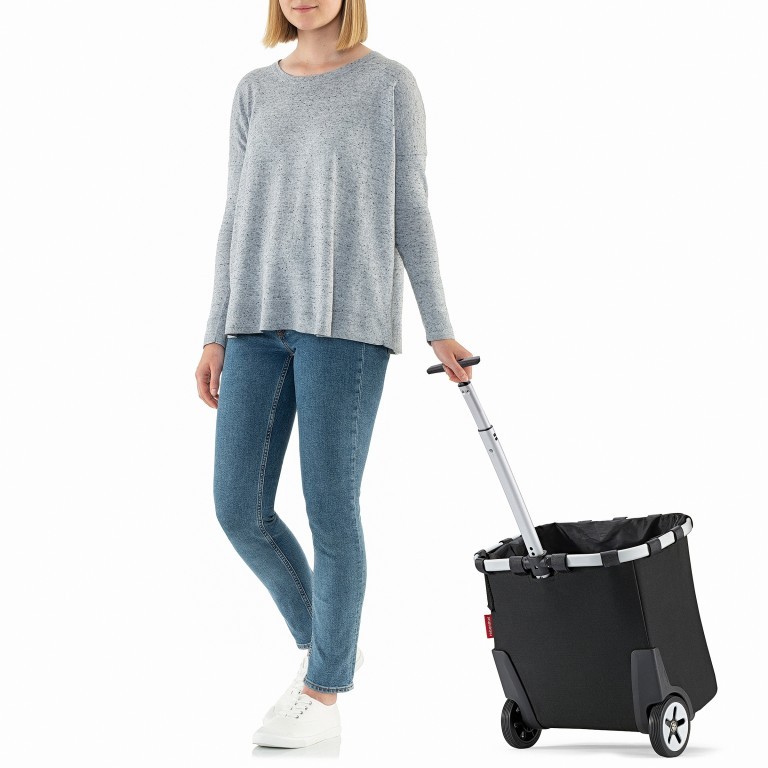 Einkaufsroller Carrycruiser Baroque Marble, Farbe: taupe/khaki, Marke: Reisenthel, EAN: 4012013730092, Abmessungen in cm: 42x47.5x32, Bild 3 von 7